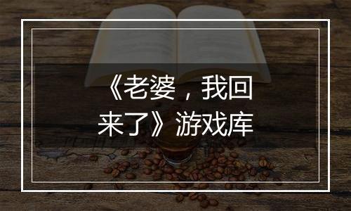 《老婆，我回来了》游戏库