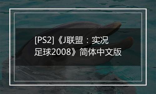 [PS2]《J联盟：实况足球2008》简体中文版