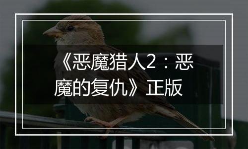 《恶魔猎人2：恶魔的复仇》正版