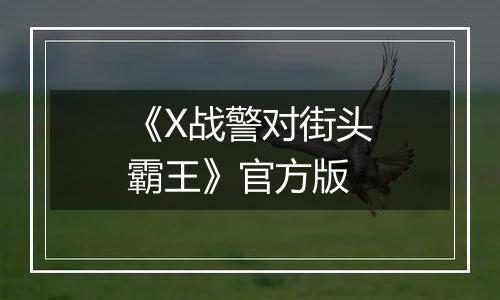 《X战警对街头霸王》官方版