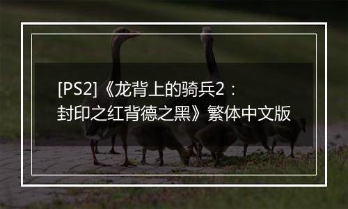 [PS2]《龙背上的骑兵2：封印之红背德之黑》繁体中文版