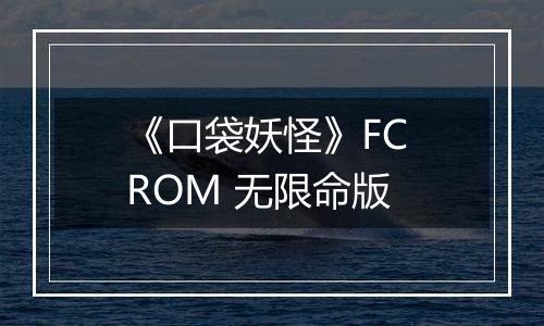 《口袋妖怪》FC ROM 无限命版