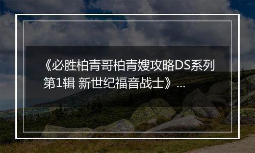 《必胜柏青哥柏青嫂攻略DS系列 第1辑 新世纪福音战士》 日版NDS版