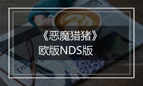 《恶魔猎猪》 欧版NDS版