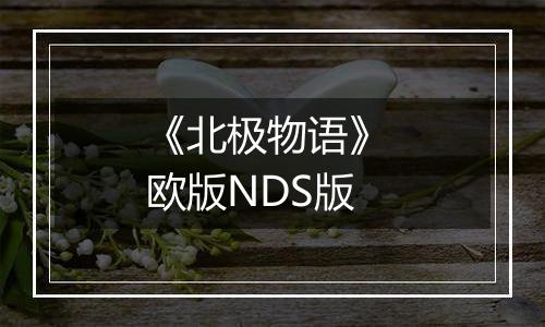 《北极物语》 欧版NDS版