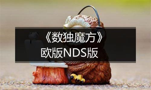 《数独魔方》 欧版NDS版