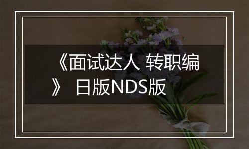 《面试达人 转职编》 日版NDS版