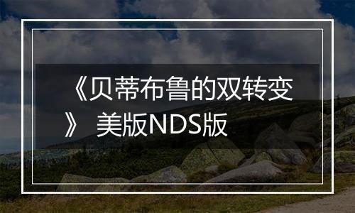 《贝蒂布鲁的双转变》 美版NDS版