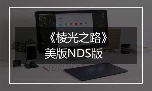 《棱光之路》美版NDS版