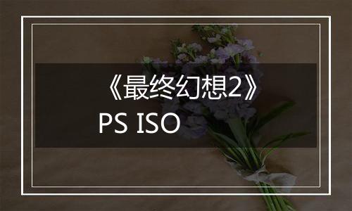 《最终幻想2》PS ISO