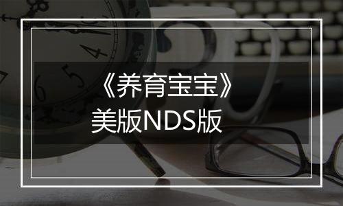 《养育宝宝》 美版NDS版