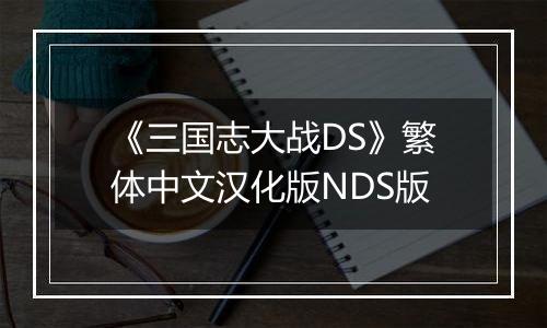 《三国志大战DS》繁体中文汉化版NDS版